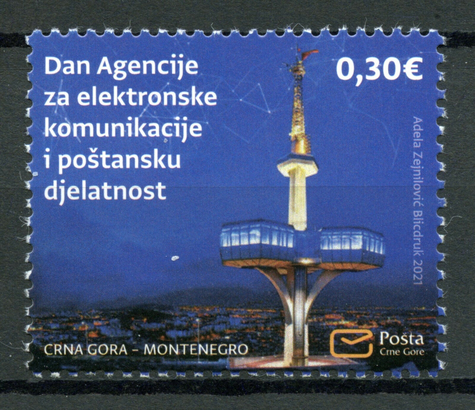 Montenegro Stamps 2021 MNH Electronic Communications & Postal Services 1v Set