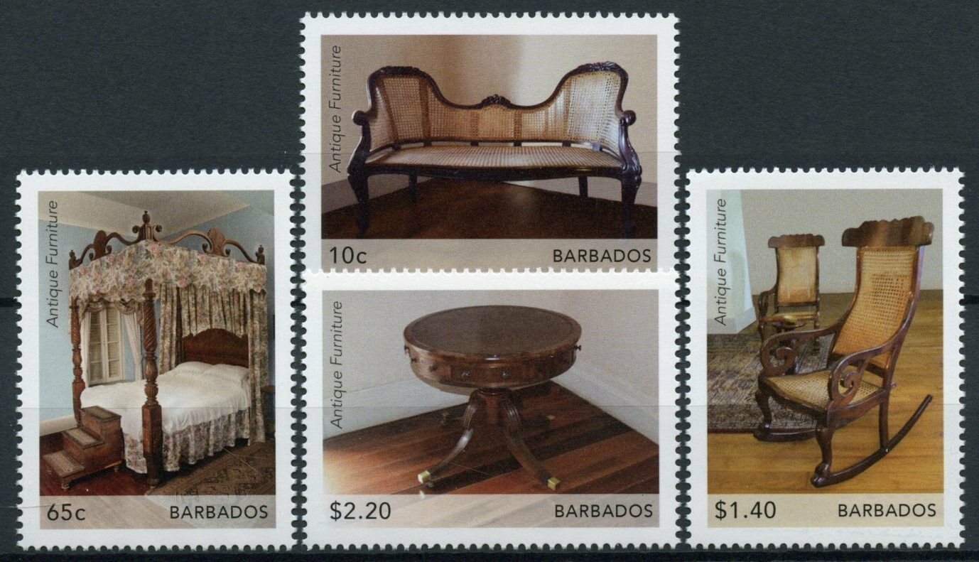 Barbados 2021 MNH Antiques Stamps Antique Furniture Tables Chairs Beds 4v Set