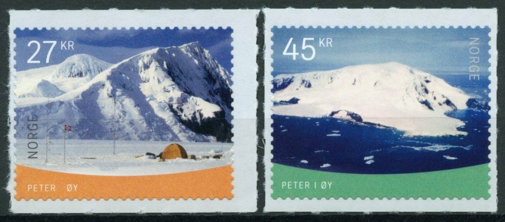 Norway Landscapes Stamps 2021 MNH Peter I Island Mountains Nature 2v S/A Set