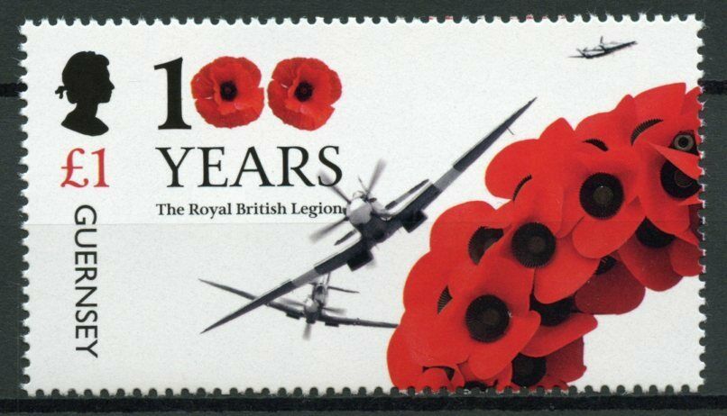 Guernsey Military Stamps 2021 MNH Royal British Legion Part I Aviation 1v Set