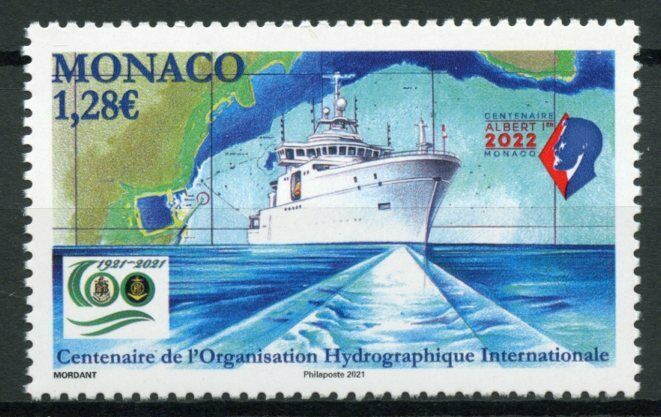 Monaco Ships Stamps 2021 MNH International Hydrographic Organization 1v Set