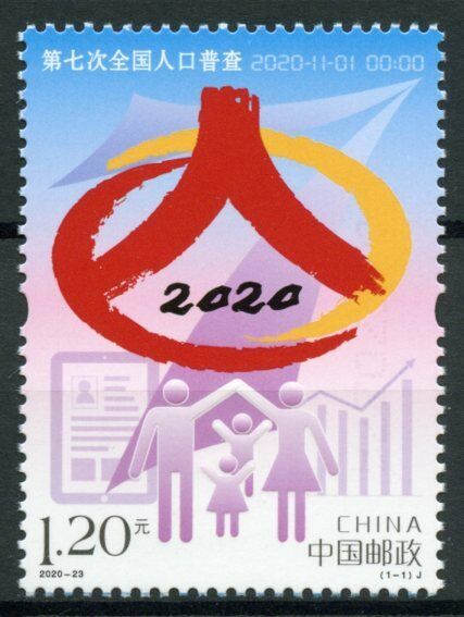 China Stamps 2020 MNH Census 1v Set