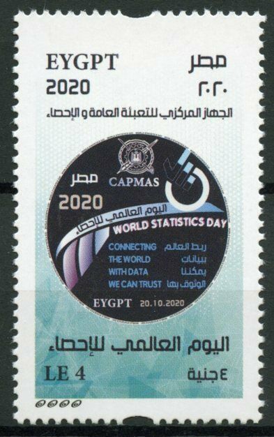 Egypt Stamps 2020 MNH World Statistics Day CAPMAS 1v Set