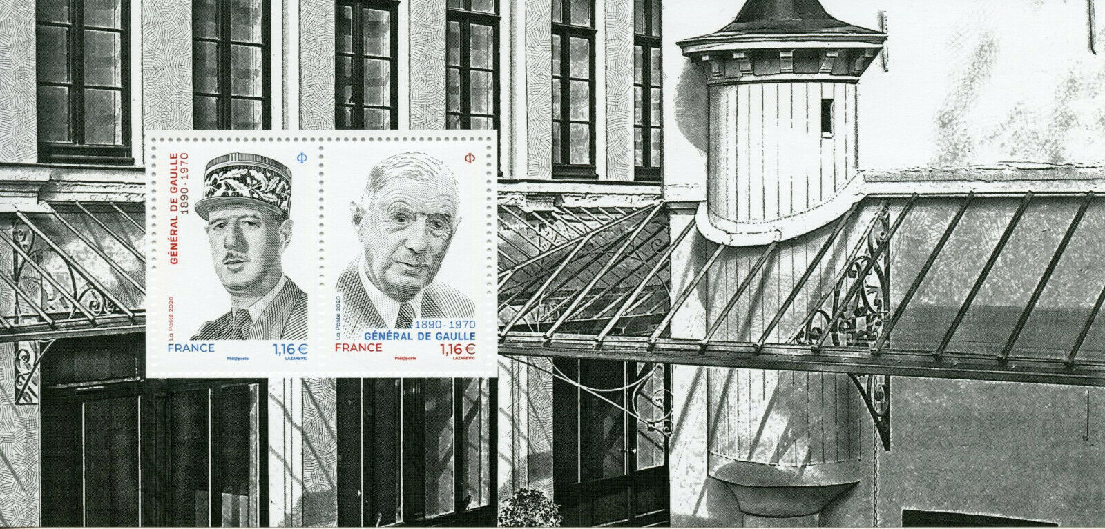 France People Stamps 2020 MNH General De Gaulle WWII WW2 2v M/S Phil Souvenir