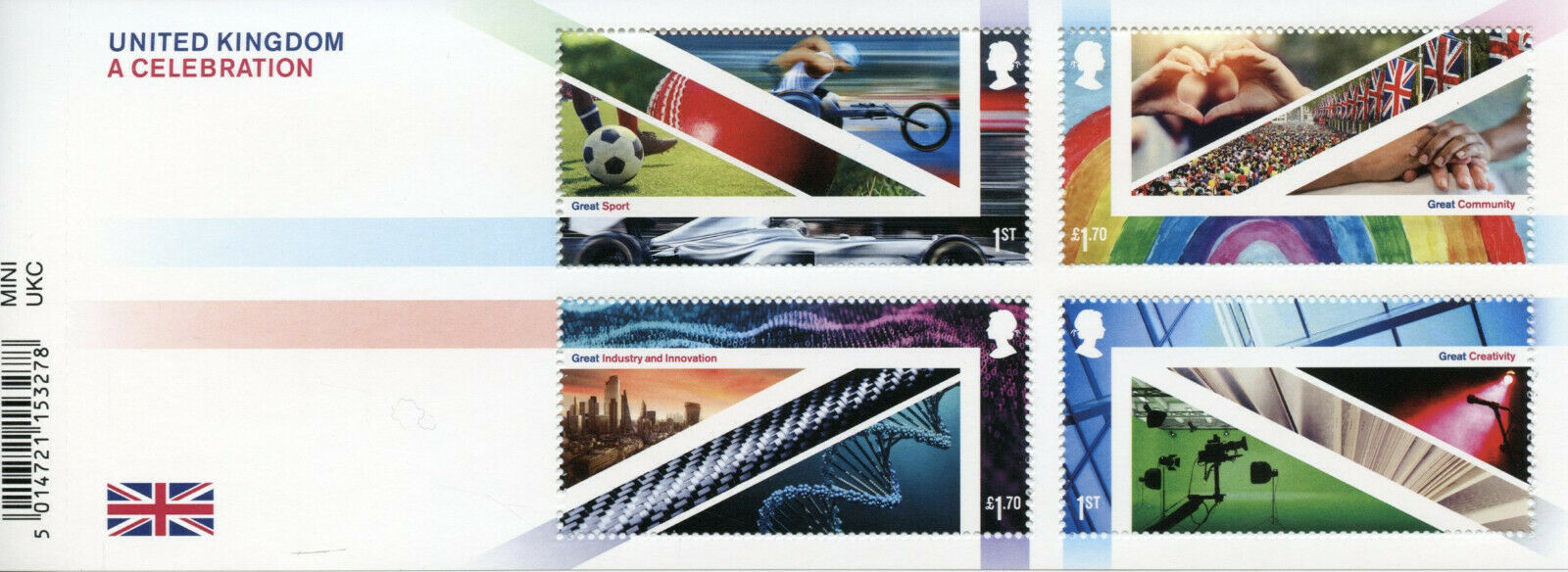 GB Cultures Stamps 2021 MNH United Kingdom A Celebration Sport Science 4v M/S