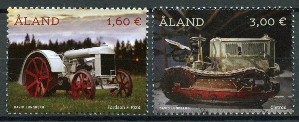 Aland Transport Stamps 2021 MNH Veteran Tractors Fordson Cletrac 2v Set