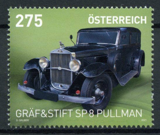 Austria Cars Stamps 2021 MNH Graf & Stift SP 8 Pullman 1v Set