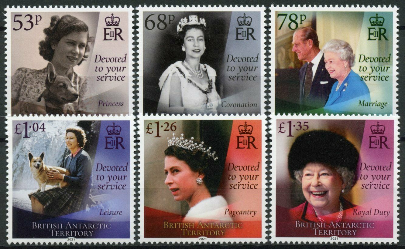 BAT 2021 MNH Royalty Stamps Queen Elizabeth II 95th Birthday 6v Set