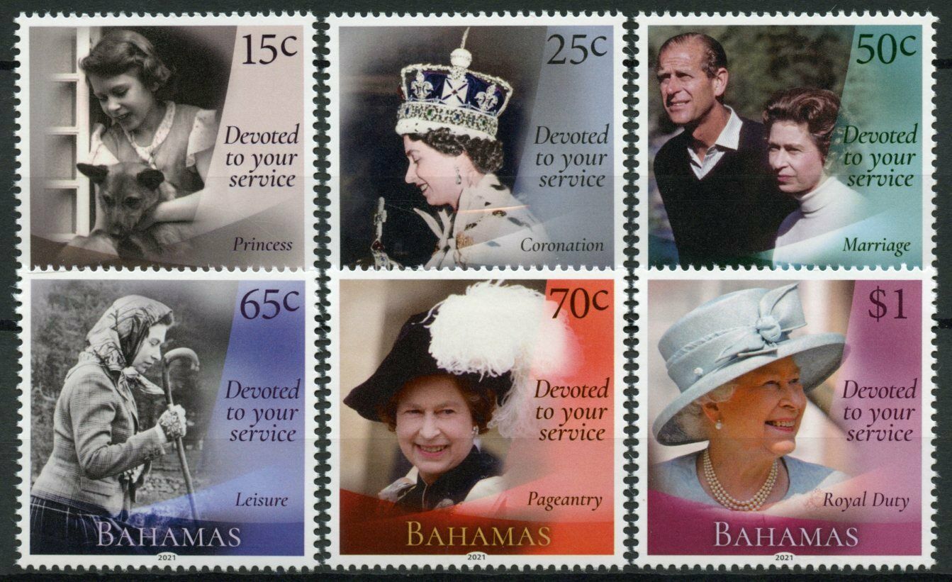 Bahamas 2021 MNH Royalty Stamps Queen Elizabeth II 95th Birthday 6v Set