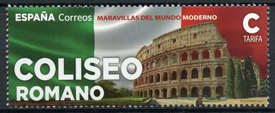 Spain Architecture Stamps 2021 MNH Roman Colosseum Famous Landmarks 1v Set