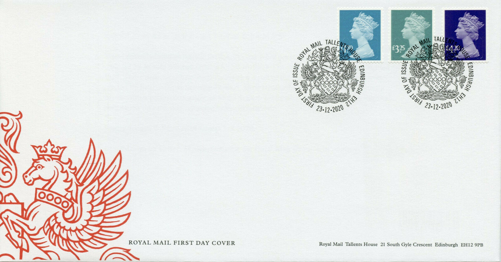 GB Machin Definitives Stamps 2021 FDC 2021 Tariff Queen Elizabeth II 3v S/A Set