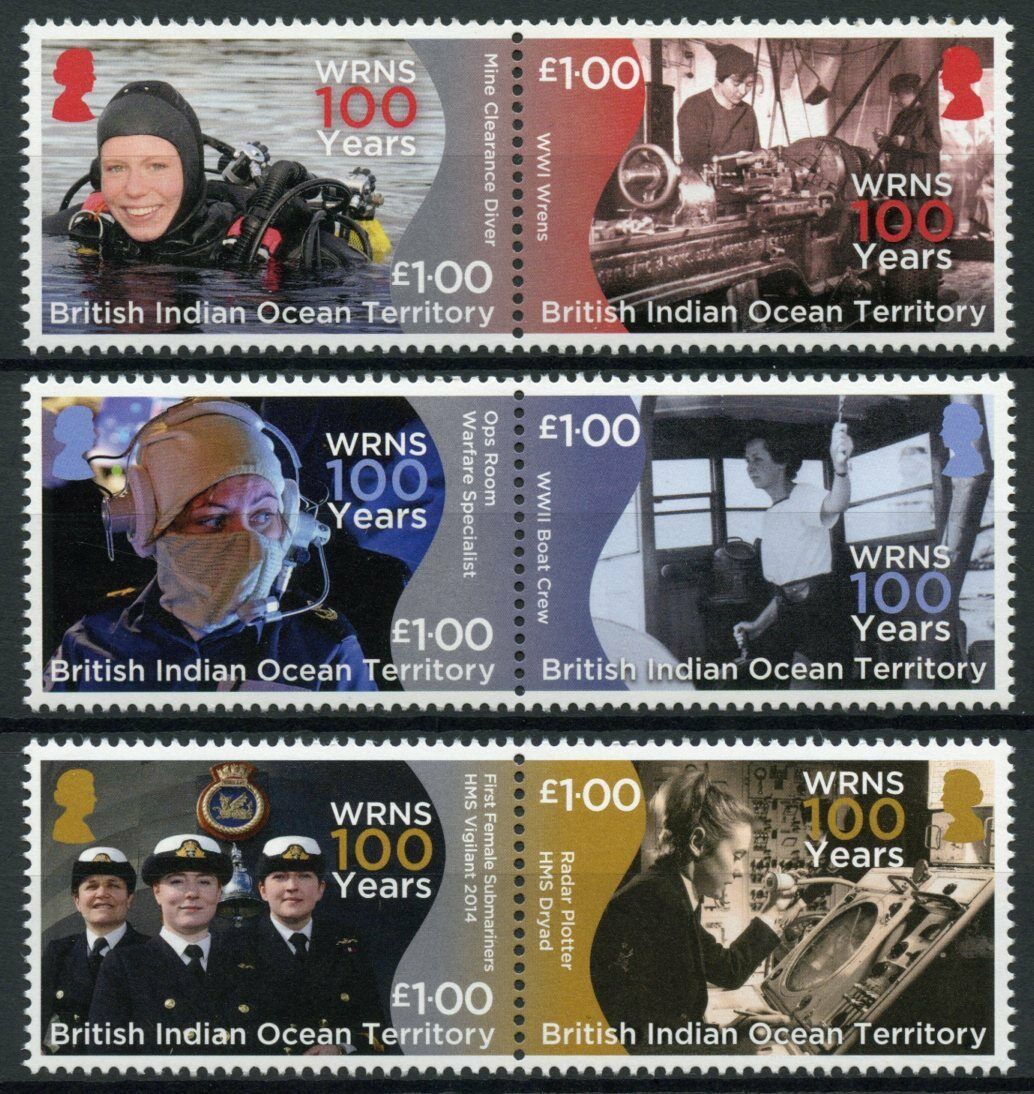 BIOT 2017 MNH Military Stamps WRNS Womens Royal Naval Service 6v Set