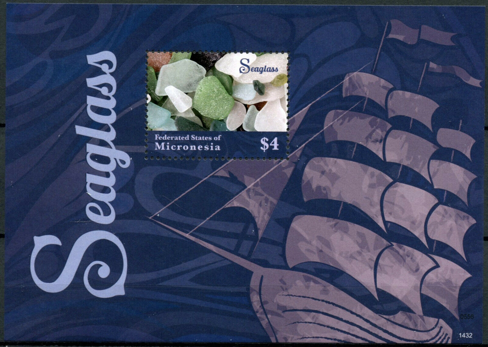 Micronesia Marine Stamps 2014 MNH Seaglass Sea Glass 1v S/S II