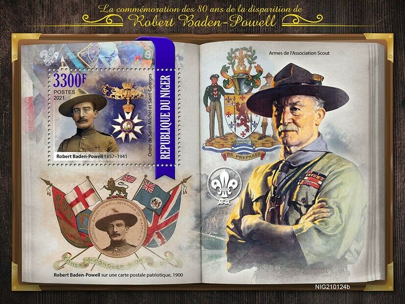 Niger 2021 MNH Scouting Stamps Robert Baden-Powell Boy Scouts People 1v S/S