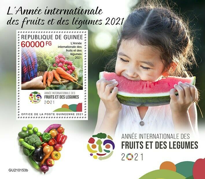 Guinea 2021 MNH Stamps Intl Year of Fruits & Vegetables UN FAO Nature 1v S/S