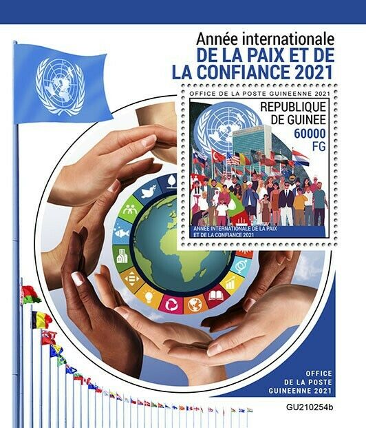 Guinea 2021 MNH United Nations Stamps International Year of Peace & Trust 1v S/S