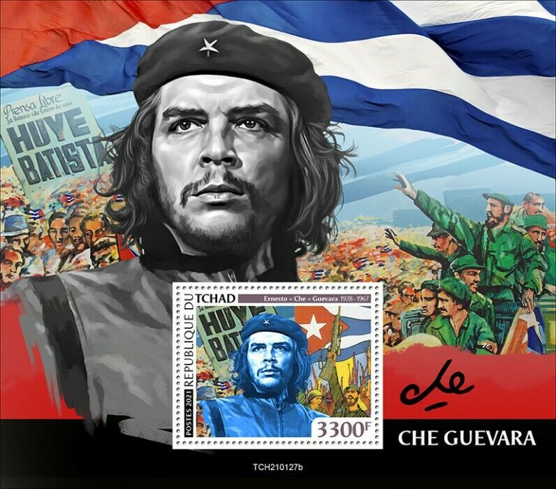 Chad 2021 MNH Famous People Stamps Ernesto Che Guevara Revolutionary 1v S/S