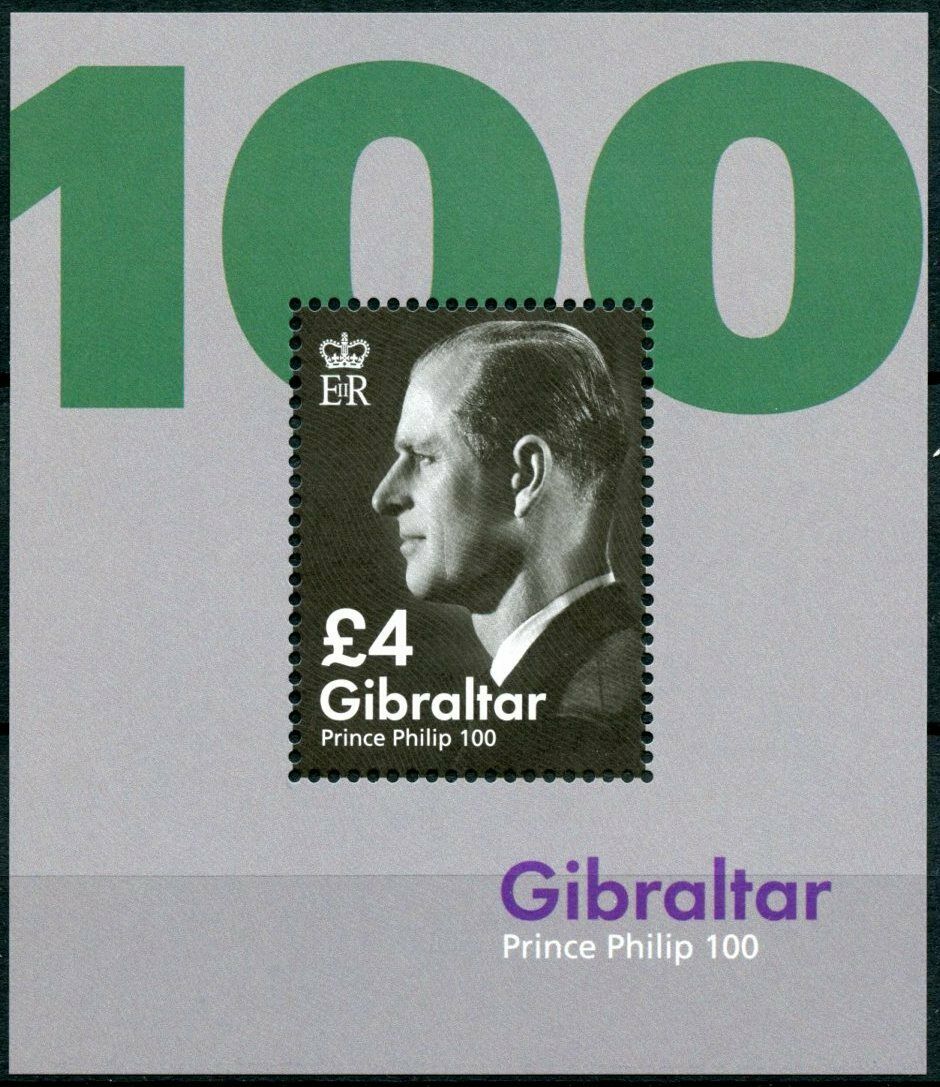 Gibraltar 2021 MNH Royalty Stamps Prince Philip 100th Birth Anniv 1v M/S