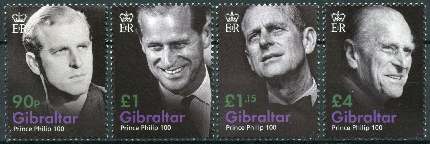 Gibraltar 2021 MNH Royalty Stamps Prince Philip 100th Birth Anniv 4v Set