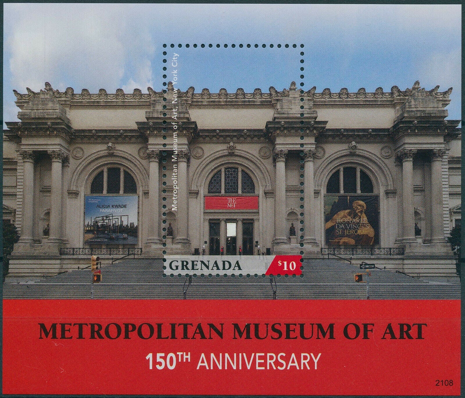 Grenada 2021 MNH Architecture Stamps Metropolitan Museum of Art Museums 1v S/S