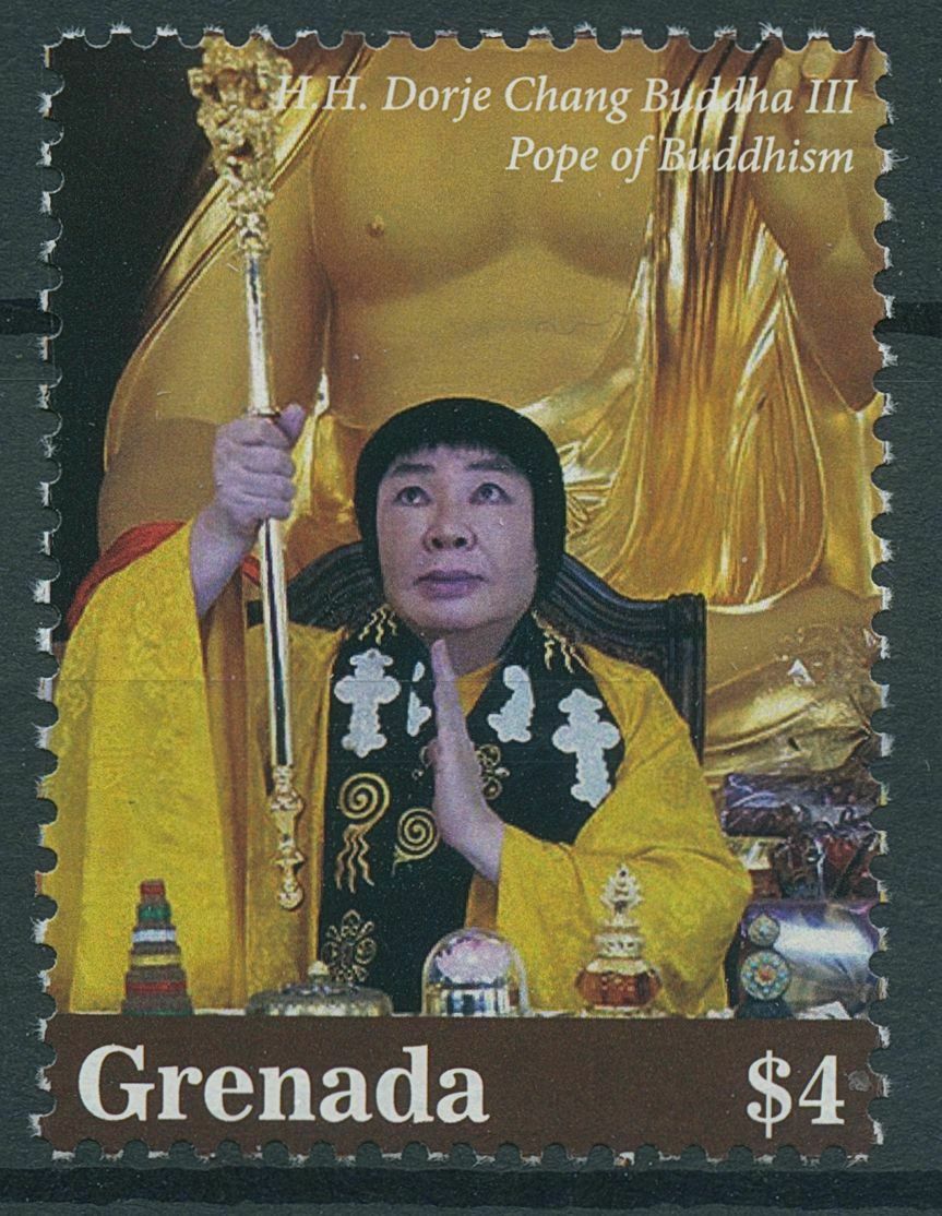 Grenada 2021 MNH Dorje Chang Buddha III Stamps Pope of Buddhism Religion 1v Set