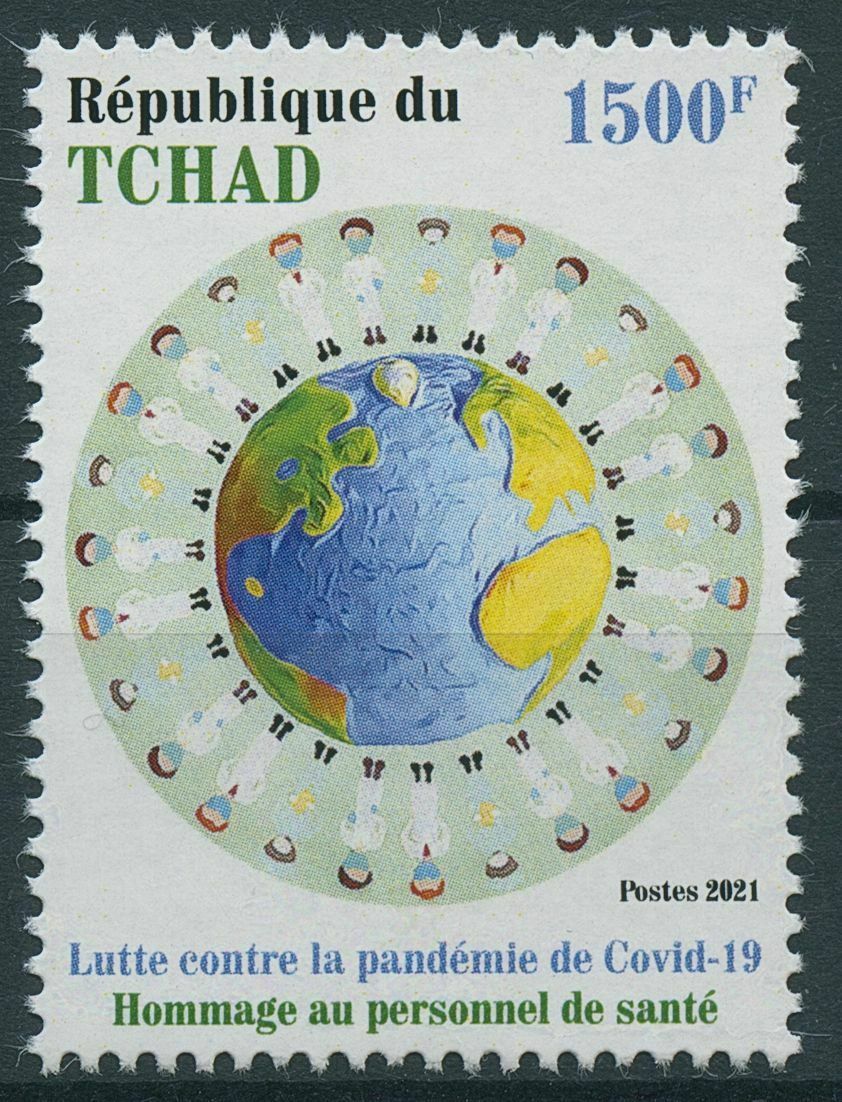 Chad 2021 MNH Medical Stamps Corona Tribute to Health Workers Covid-19 Covid 1v Set