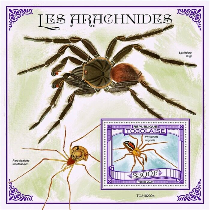 Togo 2021 MNH Animals Stamps Spiders Arachnids Arthropods 1v S/S