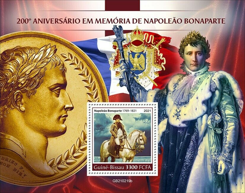 Guinea-Bissau 2021 MNH Military Stamps Napoleon Bonaparte Famous People 1v S/S