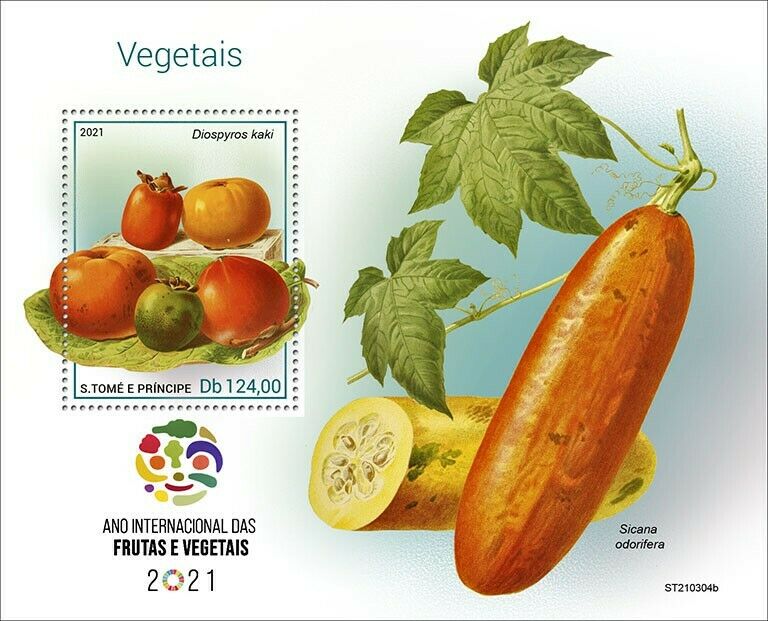 Sao Tome & Principe 2021 MNH Nature Stamps Intl Year of Fruit & Vegetables 1v S/S
