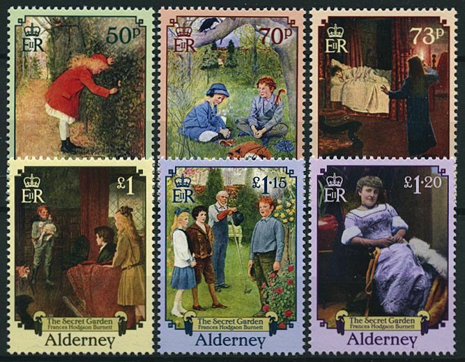 Alderney 2021 MNH Writers Stamps Secret Garden Frances Hodgson Burnett 6v Set