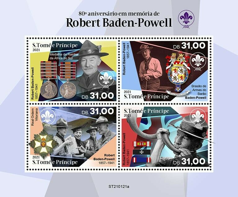 Sao Tome & Principe 2021 MNH Scouting Stamps Robert Baden-Powell Scouts 4v M/S