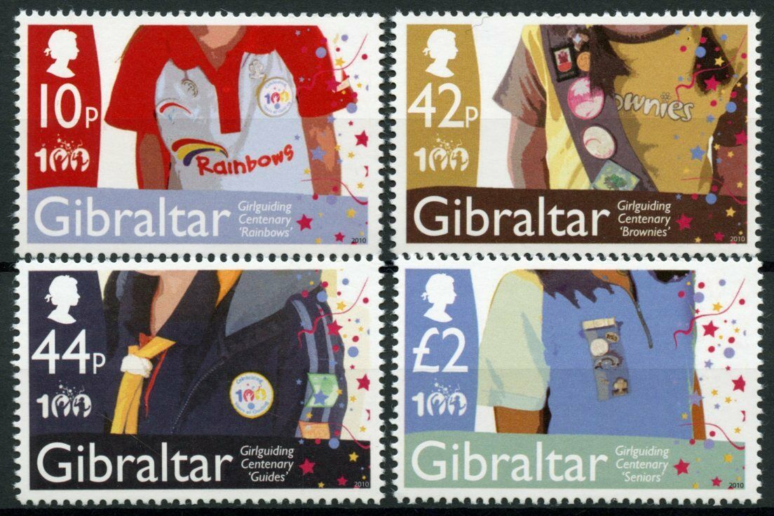 Gibraltar 2010 MNH Scouting Stamps Girlguiding Girl Guides Scouts 4v Set
