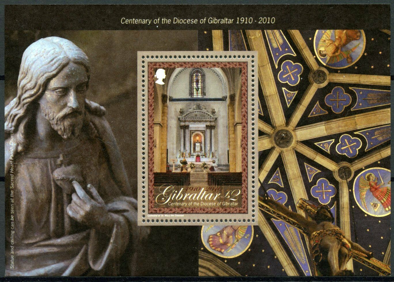 Gibraltar 2010 MNH Religion Stamps Diocese of Gibraltar Cathedrals 1v M/S