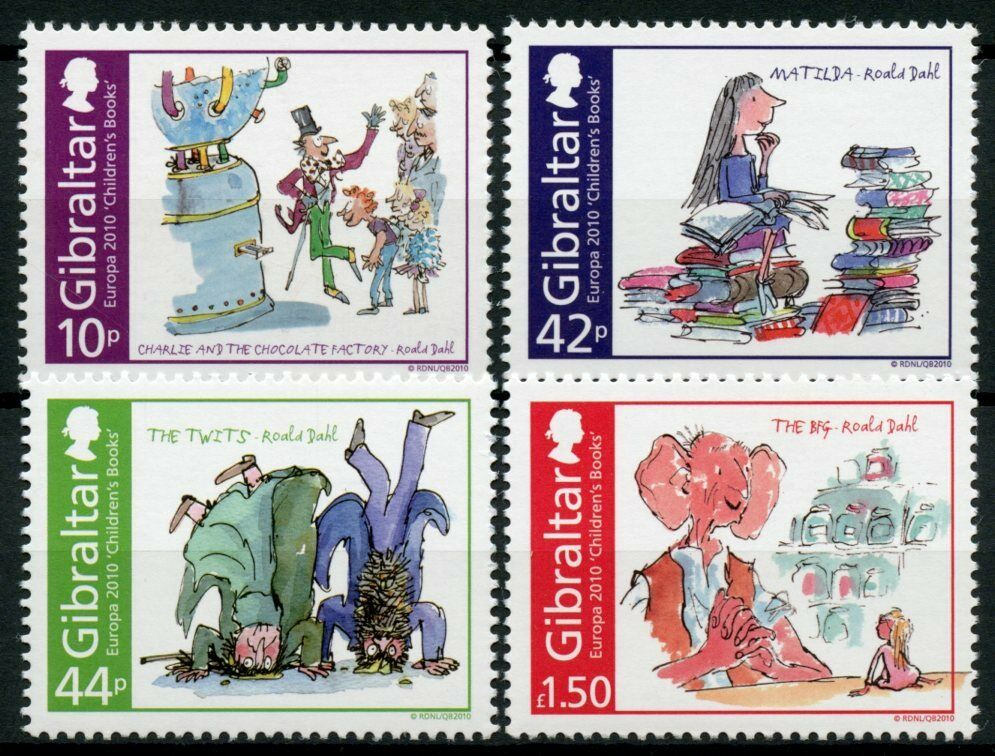 Gibraltar 2010 MNH Europa Stamps Children's Books Roald Dahl Twits BFG 4v Set
