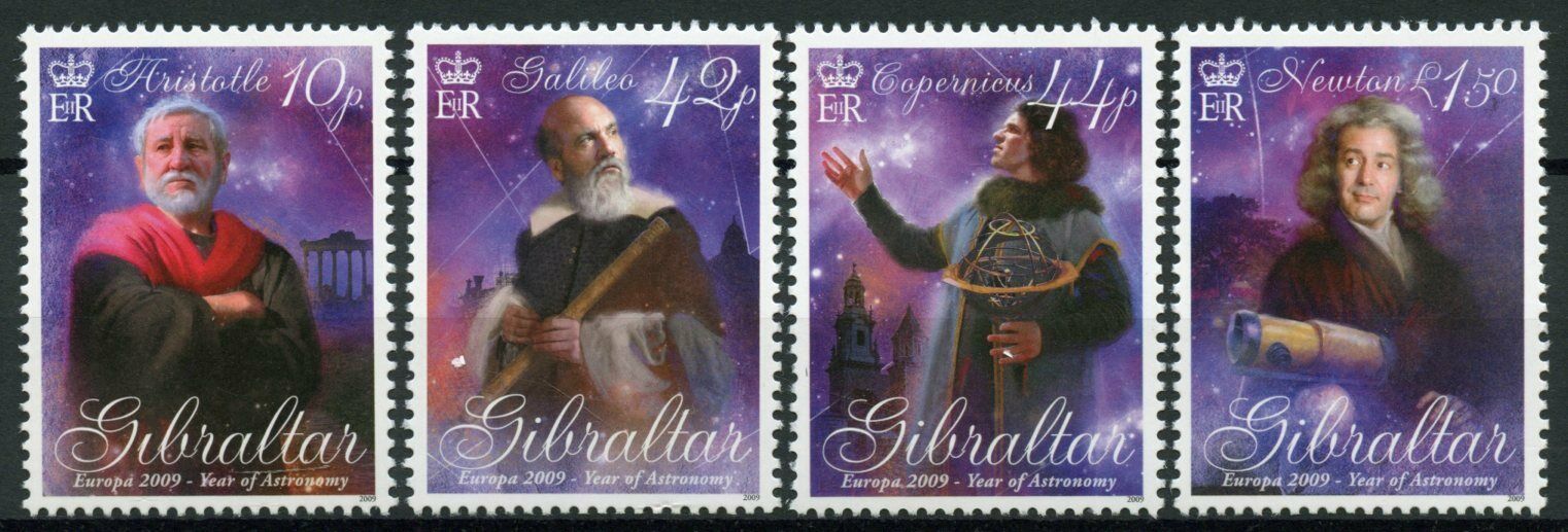 Gibraltar 2009 MNH Europa Stamps Intl Year of Astronomy Newton Copernicus 4v Set