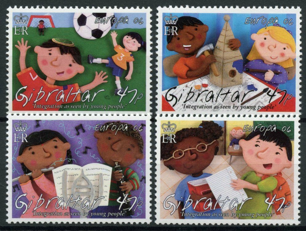 Gibraltar 2006 MNH Europa Stamps Integration Cultures Football Music 4v Set