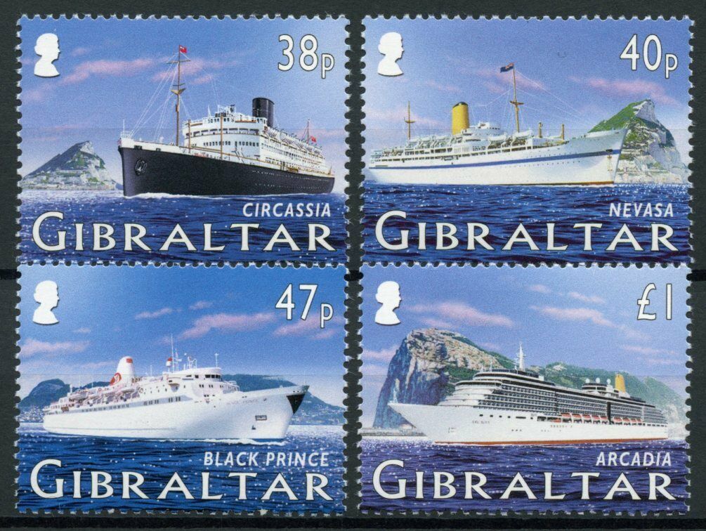 Gibraltar 2005 MNH Cruise Ships Stamps Part I Circassia Nevasa Nautical 4v Set