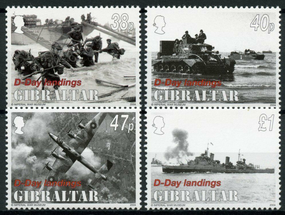 Gibraltar 2004 MNH Military Stamps WWII WW2 D-Day Landings Normandy 4v Set