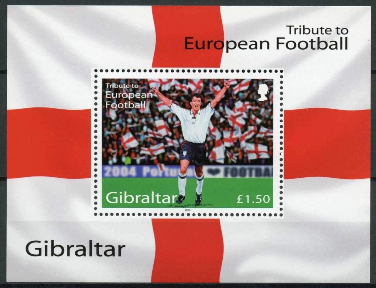 Gibraltar 2004 MNH Sports Stamps European Football Championship Portugal 1v M/S