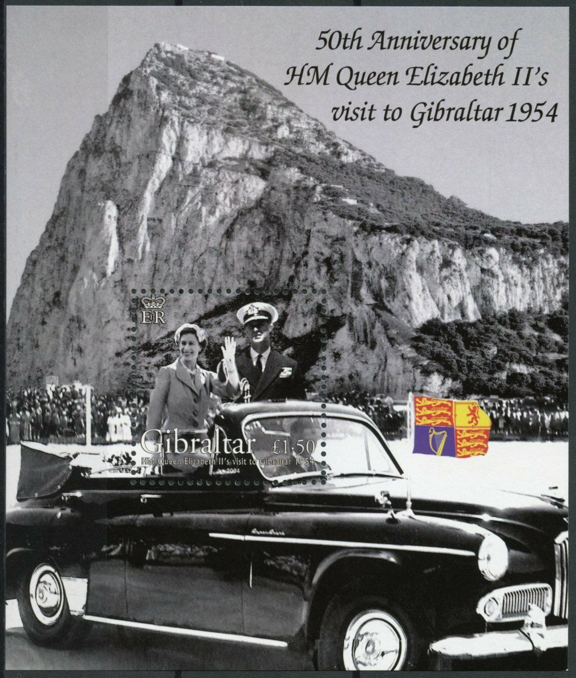 Gibraltar 2004 MNH Royalty Stamps Queen Elizabeth II Royal Visit 1954 1v M/S