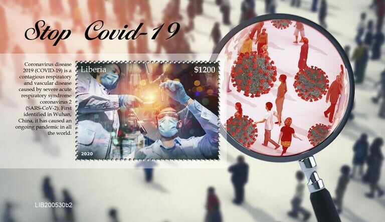 Liberia 2020 MNH Medical Stamps Stop Corona Fight Against Corona Covid Covid-19 1v S/S II