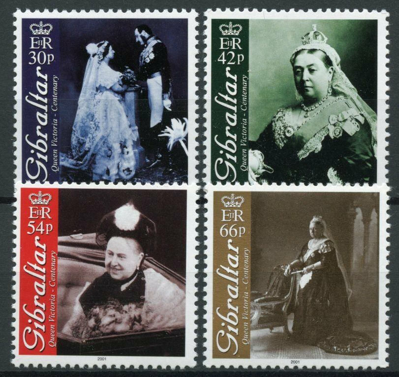 Gibraltar 2001 MNH Royalty Stamps Queen Victoria Death Cent Prince Albert 4v Set
