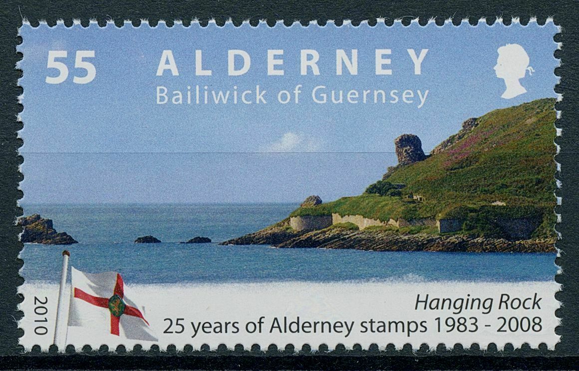 Alderney 2010 MNH Landscapes Stamps Alderney Stamps 25 Yrs Hanging Rock 1v Set