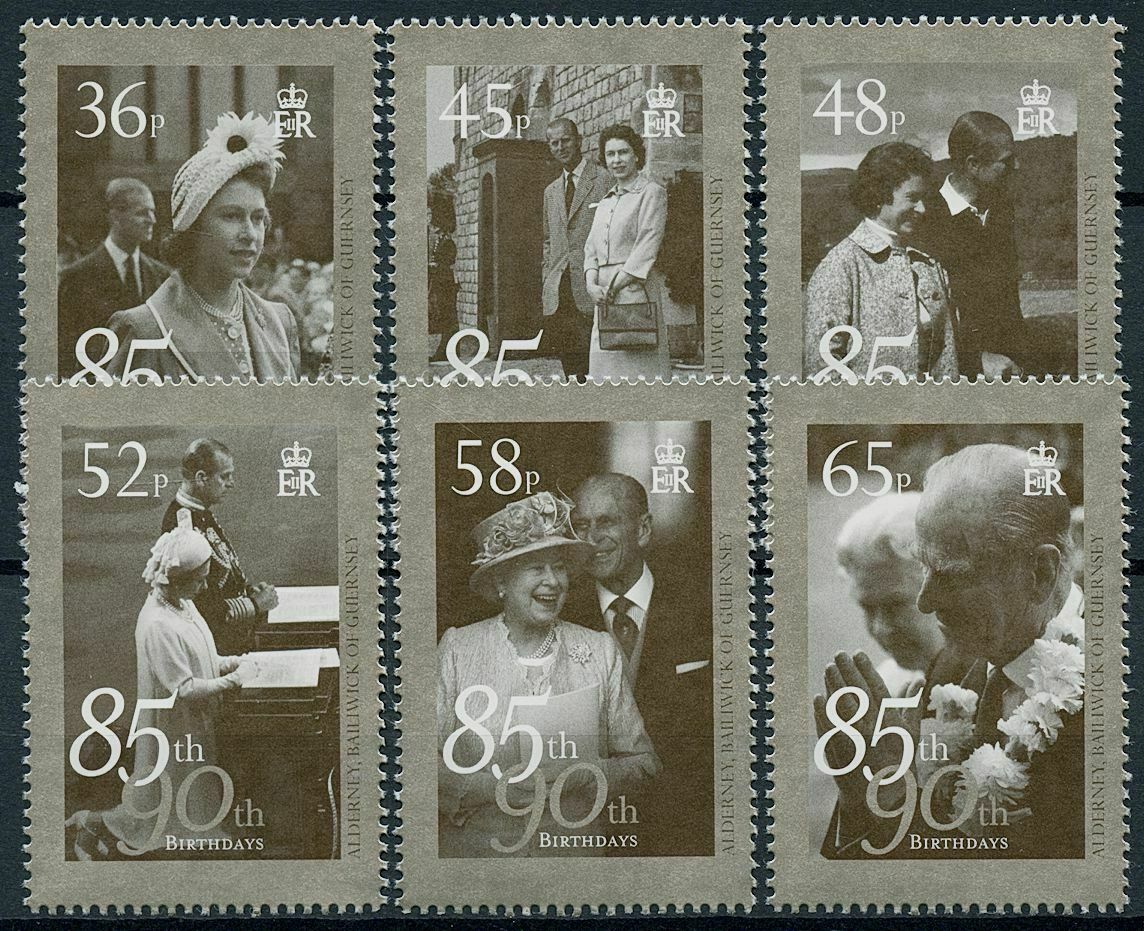 Alderney 2011 MNH Royalty Stamps Queen Elizabeth II & Prince Philip 6v Set