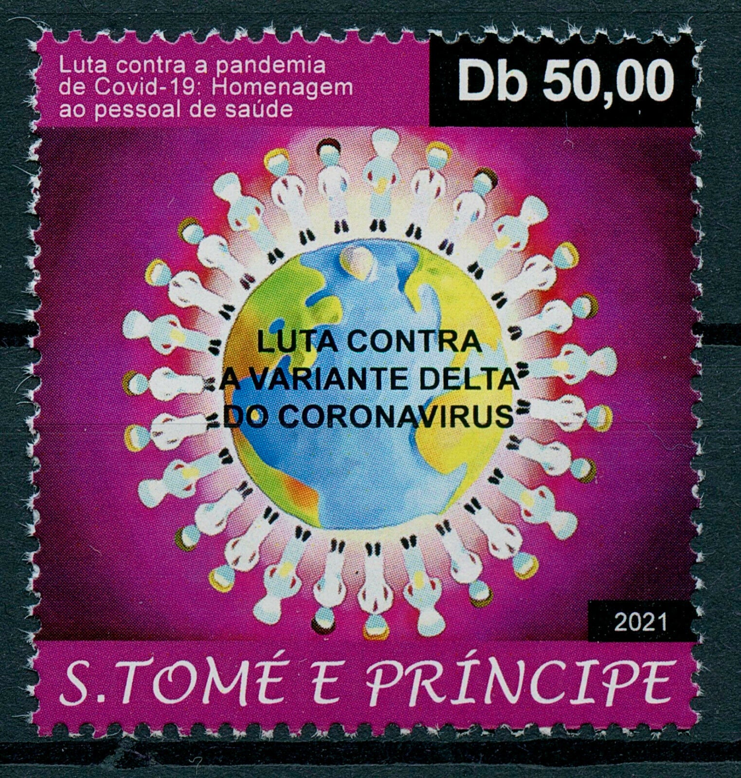 Sao Tome & Principe 2021 MNH Medical Stamps Corona Delta Variant Covid Covid-19 1v Set