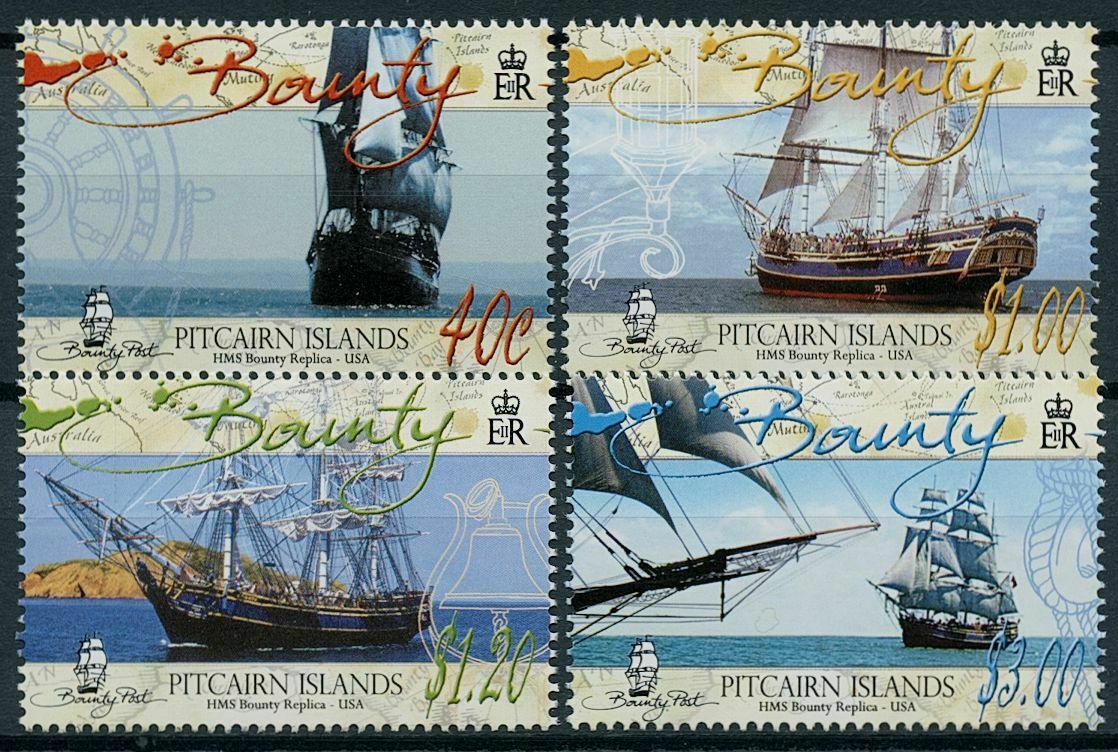 Pitcairn Islands 2005 MNH Ships Stamps HMS Bounty Replica Nautical 4v Set