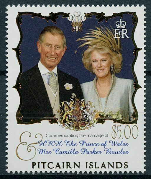 Pitcairn Islands 2005 MNH Royalty Stamps Prince Charles & Camilla Wedding 1v Set