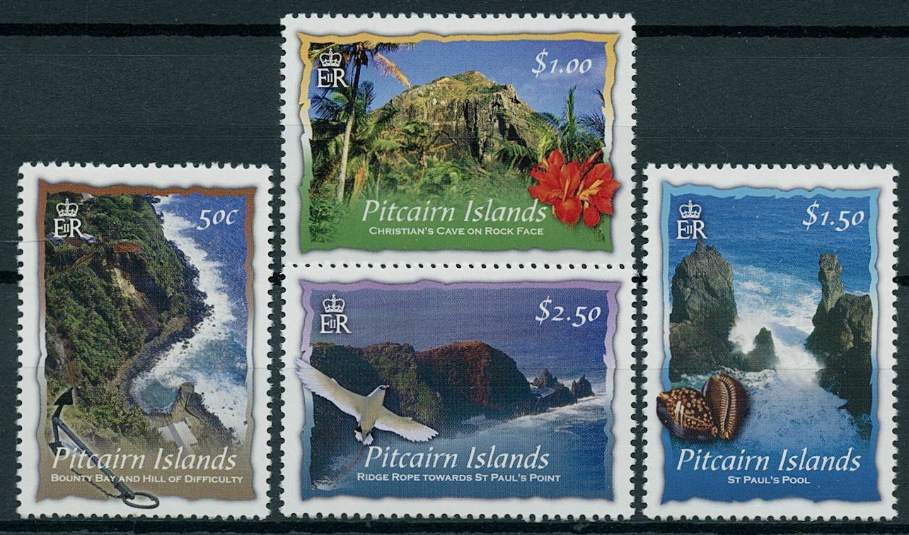 Pitcairn Islands 2004 MNH Landscapes Stamps Scenic Views Mountains Caves 4v Set