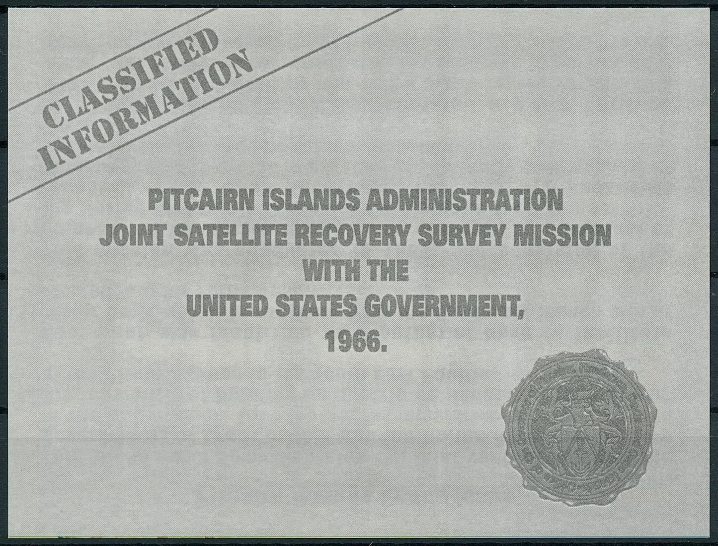 Pitcairn Islands 2000 MNH Stamps Joint Satellite Recovery Survey Mission 2v M/S