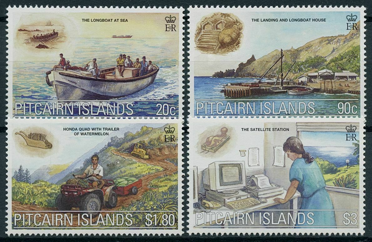 Pitcairn Islands 2000 MNH Nautical Stamps Millennium Part III Boats 4v Set